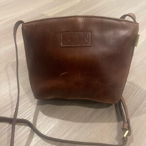 JOYN Brown Leather Crossbody Bag
